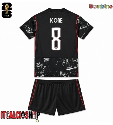 Canada Ismael Kone #8 Seconda Maglia Bambino Mondiali 2026 Manica Corta (+ Pantaloni corti)